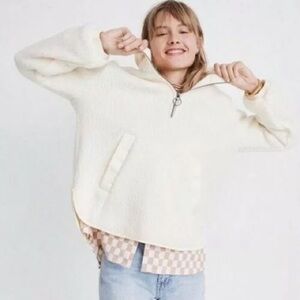 Madewell Fleece Pullover Teddy